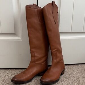 Sam Edelman Brown Leather Knee-High Boots Size 7.5M